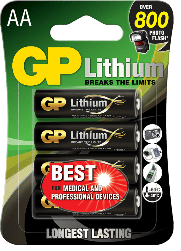 GP AA-litiumbatteri 1.5V
