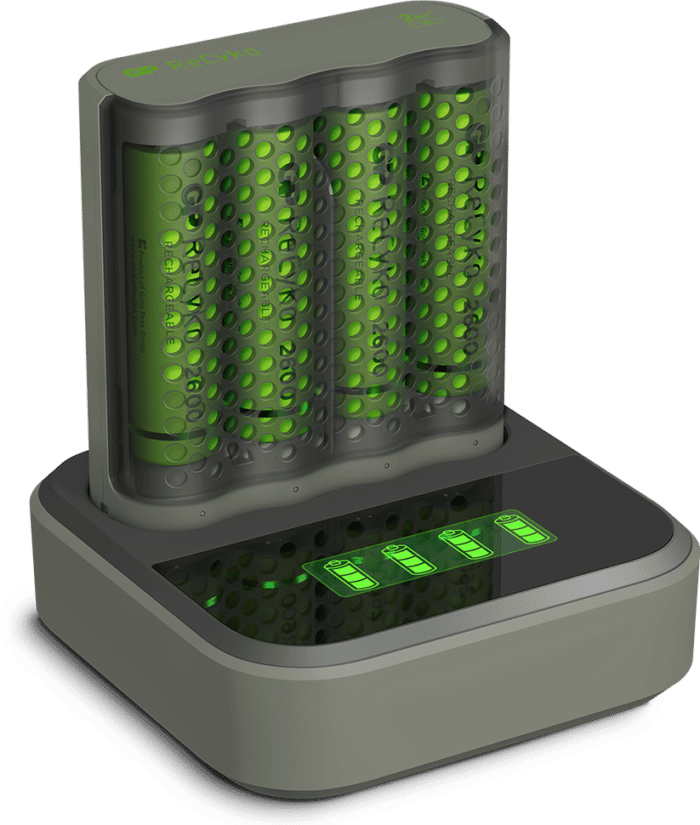 GP ReCyko Speed Batteriladdare med laddstation + 4st AA 2600mAh