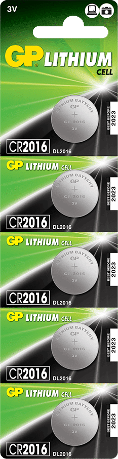 GP Batteries CR2016 Knappcell CR 2016 Litium 90 mAh 3 V