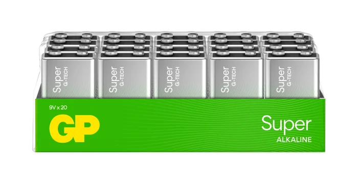GP Super 9V-batteri 20-pack