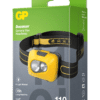 gul uppladdningsbar pannlampa från GP Batteries