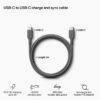 GP USB-kabel USB-C till USB-C, 1m - Bild 3