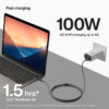 GP USB-kabel USB-C till USB-C, 2m, 100W - Bild 7
