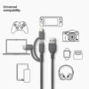 GP USB-kabel 3-in-1 USB-A till Apple Lighting/USB-C/Micro-USB, 1m - Bild 4
