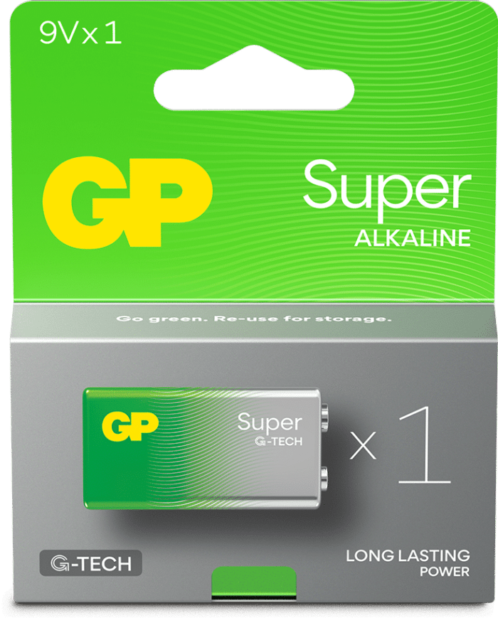 GP Super Alkaline 9V-batteri 1-pack