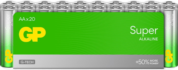 GP Super Alkaline AA-batteri 20-pack