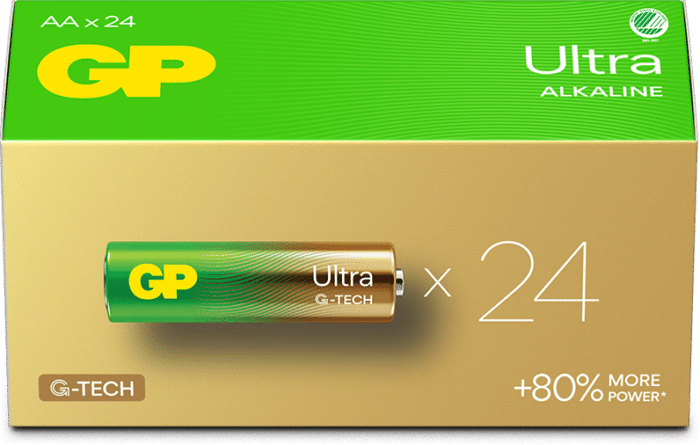 GP Ultra Alkaline AA-batteri 24-pack
