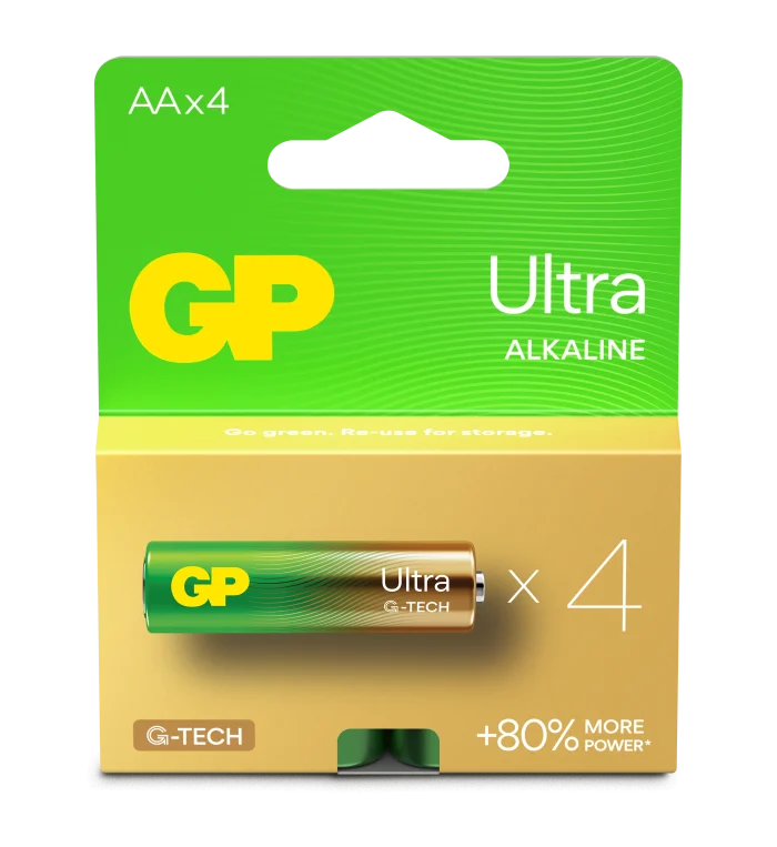GP Ultra AA-batterier, 4-pack