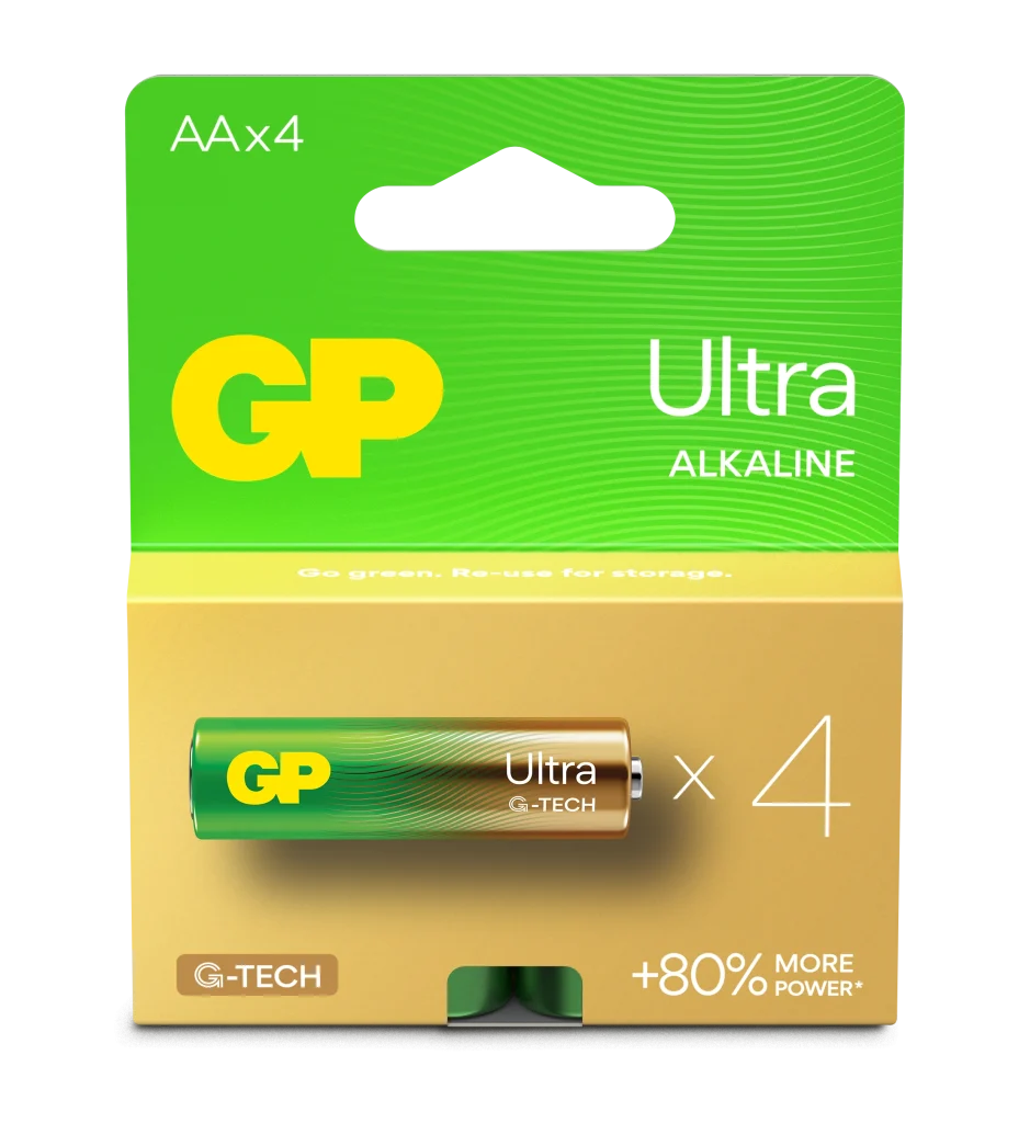 GP Ultra AA-batterier, 4-pack