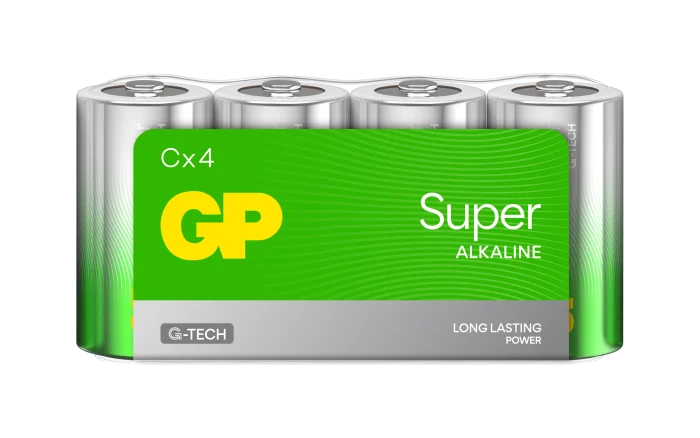 GP Super Alkaline C-batteri 4-pack
