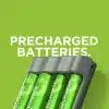 GP Recharge batteriladdare inkl. 2st AA 2100mAh och 2st AAA 800mAh NiMH-batterier - Bild 2